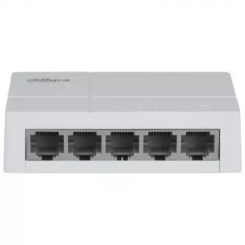 Dahua Technology PoE DH-SF1005L Netzwerk-Switch Unmanaged Fast Ethernet (10/100) Power over Ethernet (PoE) Desktop Hellgrau