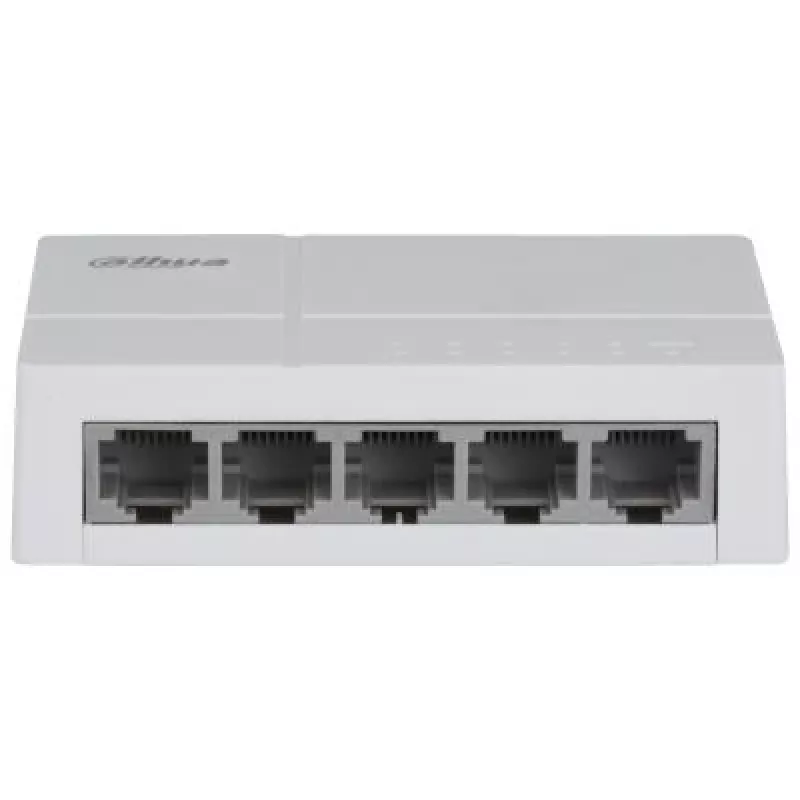 Dahua Technology PoE DH-SF1005L Netzwerk-Switch Unmanaged Fast Ethernet (10/100) Power over Ethernet (PoE) Desktop Hellgrau