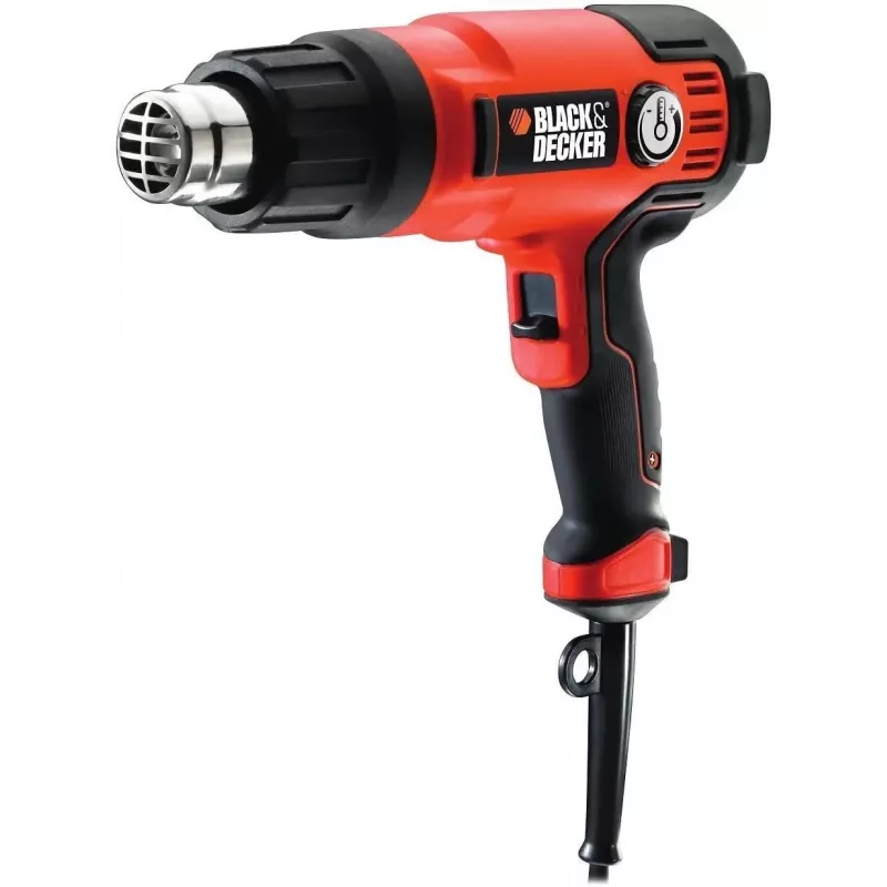 Heißluftgebläse Schwarz & Decker KX2200K-QS — 2000 W, 720 L/min, bis zu 645 °C, Pistolengriff, 900 g