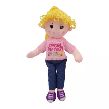 TULILO Olivia Stoffpuppe 40 cm – weiches Stoffspielzeug, für Kinder geeignet