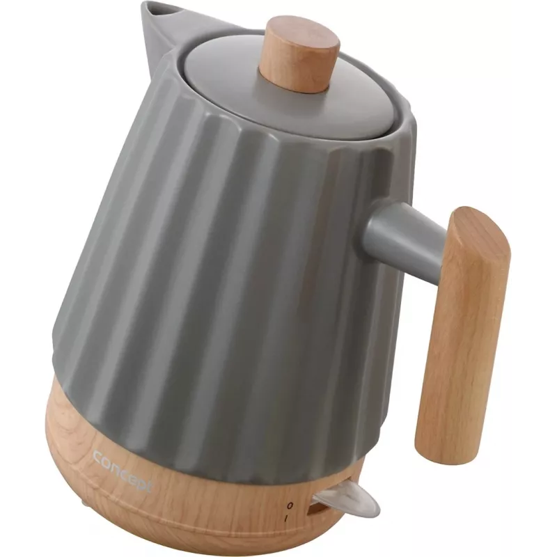 Concept RK0092 Keramik-Wasserkocher 1,5 l Dunkelgrau