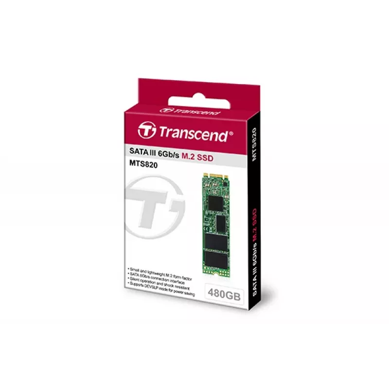 SSD-Laufwerk Transcend 480GB M.2 6Gbit/s TS480GMTS820S