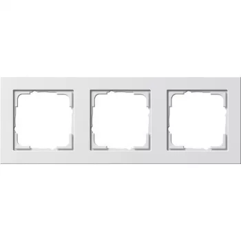 Abdeckplatte Gira E2 Weiß – Thermoplast, schraubenloses Design, 80,8×223,4×9,3 mm