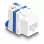 DeLOCK 88130 Keystone-Modul flach RJ-45 blau weiß 22,5 mm