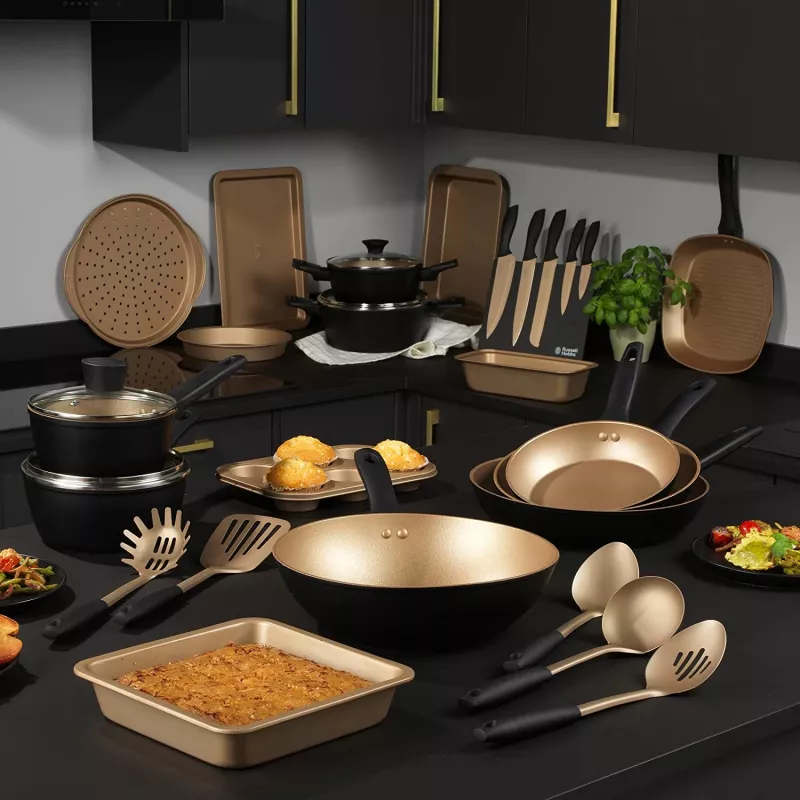Kochtopf Russell Hobbs RH01669BEU7 20 cm, schwarz, Edelstahl-Innenbereich