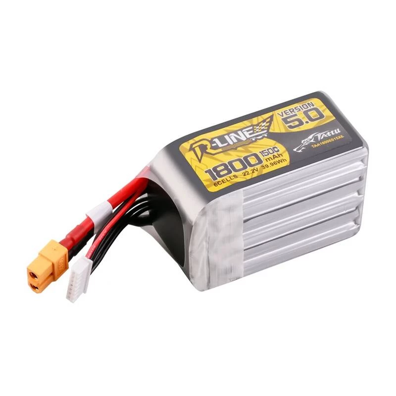 Lipo Tattu R-Line Version 5.0 1800mAh 22.2V 150C 6S Akku mit XT60 Stecker