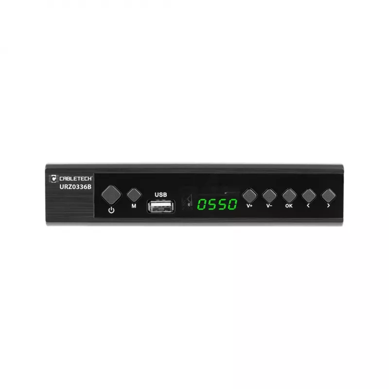 Digital-TV-Receiver Cabletech URZ0336C DVB-T/T2 H.265 terrestrischer Tuner, 470–862 MHz, 1 Tuner, HDMI, USB, SCART
