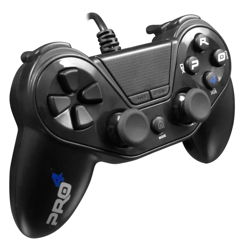 Kabelgebundener Gamecontroller SUBSONIC SA5417 für PS4, Schwarz