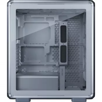 Cooler Master MasterFrame 500 Mesh PC-Gehäuse, Midi-Tower, E-ATX, Hartglas – Silber