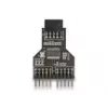 DeLOCK 60045 Kabel-Adapter 9-Pin USB 2.0 2 x 9-Pin-Header Schwarz