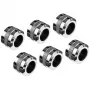 Alphacool Eiszapfen Pro Connector 16mm Hardtube Fitting G1/4, 6er-Pack - chrom