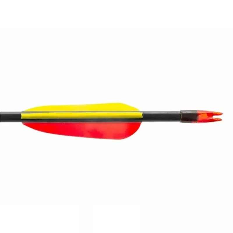 Pfeilset POE LANG D-055-B3 — Glasfaserpfeile, 28 Zoll (710 mm), schwarz, 5er-Set