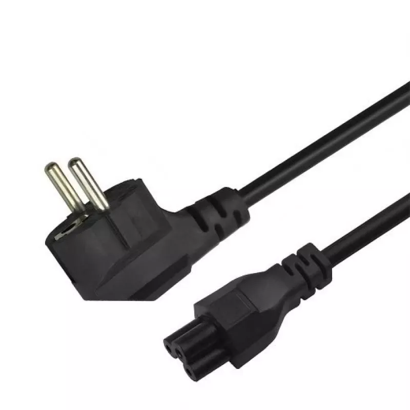 Stromkabel Savio Strom IEC 60320 C5 CEE 7/7 3 m Schwarz C5-Kupplung Typ C