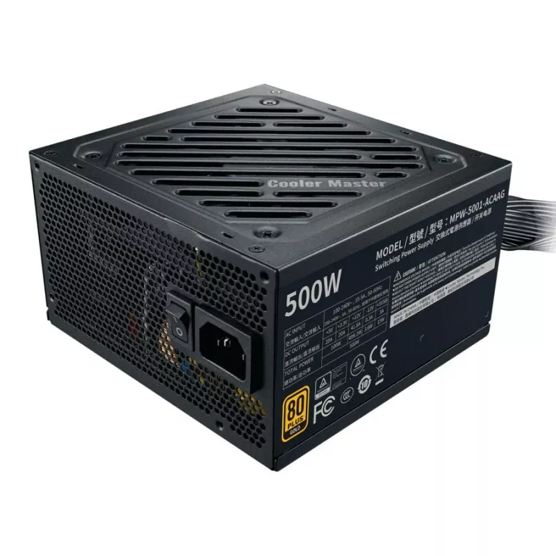 Cooler Master MPW-5001-ACAAG-NL GOLD Bulk, ATX, 500W, 80 PLUS GOLD, 120mm, HDB, Schwarz