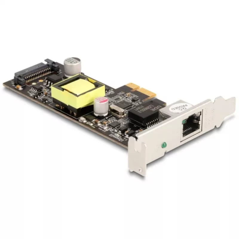 DeLOCK 88506 PCI Express x1 Netzwerkkarte, 1 x RJ45 2,5 Gigabit LAN PoE+