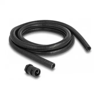 Kabelhülle DeLOCK 60463 Schwarz Kunststoff 15,8 mm x 2 m