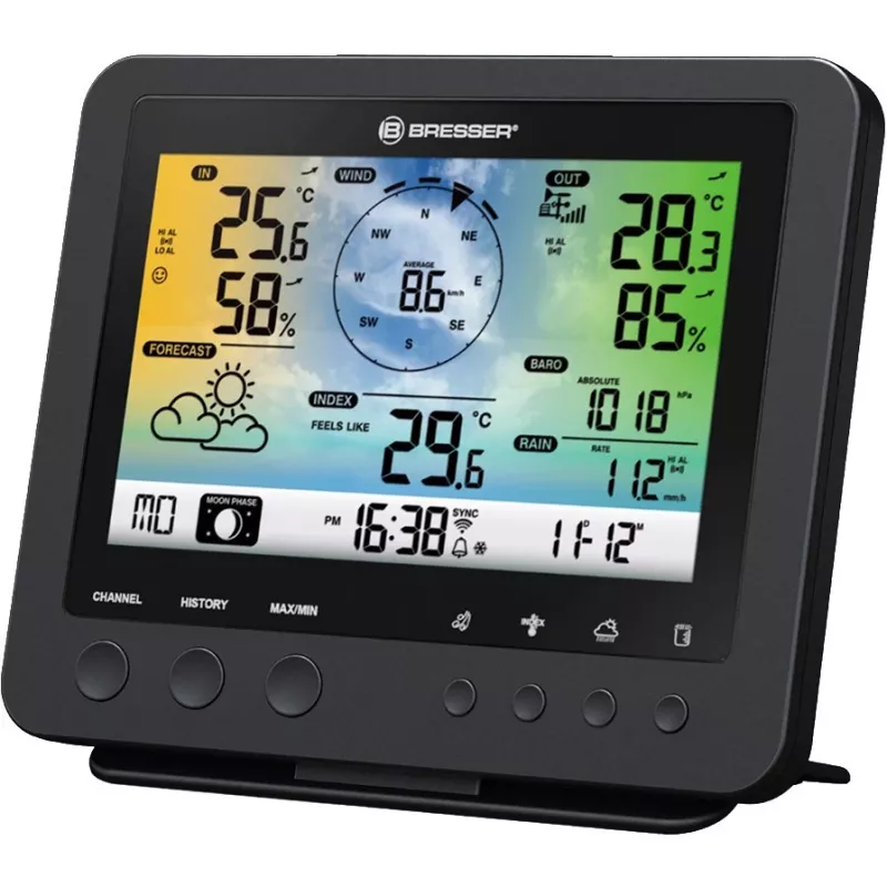 Bresser Optics 7002580 digitale Wetterstation Schwarz AC Wi-Fi