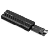 Externes SSD-Gehäuse QOLTEC NV2270 für M.2 SATA/NVMe-Laufwerke, USB-C, bis zu 2 TB
