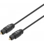 Manhattan Toslink Digitales Optisches Audiokabel, 5m, Stecker/Stecker, Toslink S/PDIF, vergoldete Kontakte, lebenslange Garantie