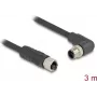 DeLOCK Sensor-/Aktor-Kabel 3 m RST M12 Schwarz 80530