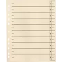 Trennblätter Soennecken 121009220 24×30 cm, 190 g/m², 11-fach gelocht