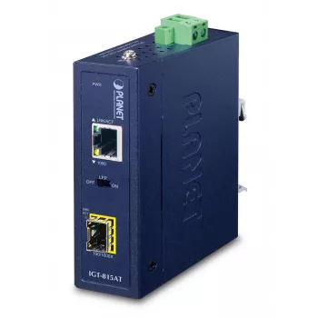PLANET IGT-815AT Netzwerk-Media-Konverter 1000 Mbit/s Multimode, Singlemode Blau