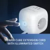 Power Cube QOLTEC 52547 Steckdosenleiste 3×AC-Steckdosen, 2×USB-A, 1×USB-C PD 20W