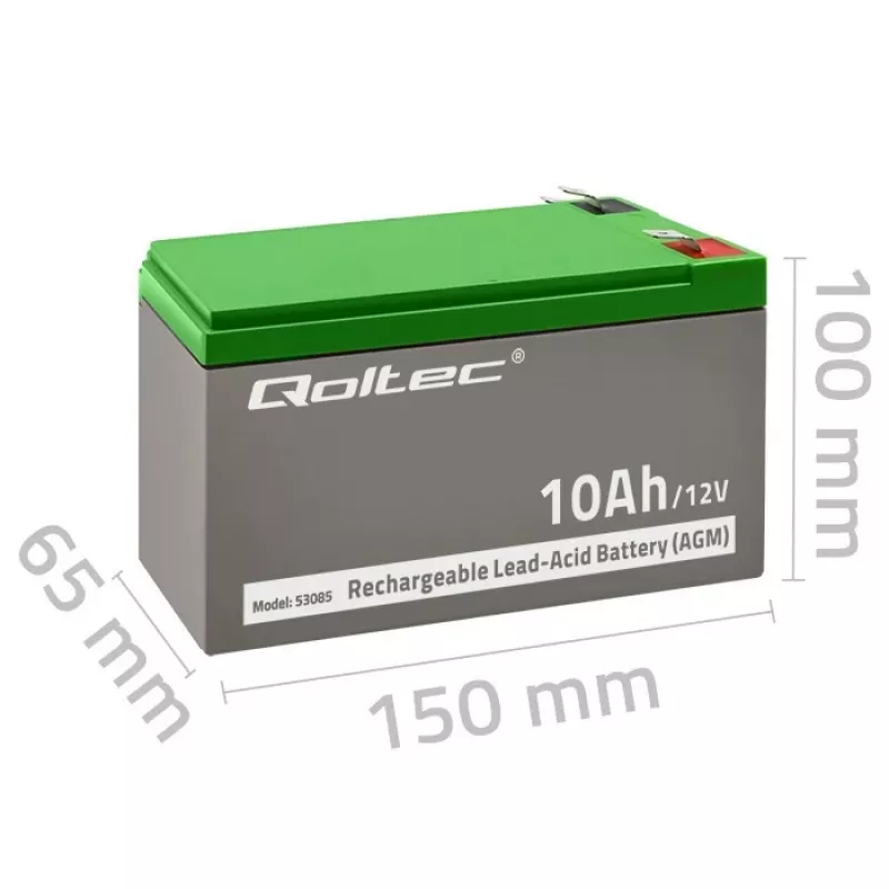 AGM-Batterie 12V 10Ah wartungsfrei für USV