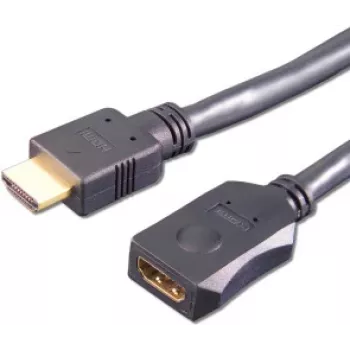 HDMI-Kabel e+p HDMV 402 2m Typ-A-Stecker auf Buchse Schwarz