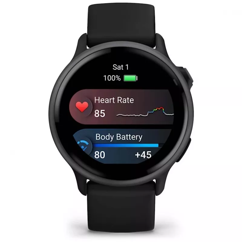 Garmin vívoactive 6 3,05 cm (1,2) AMOLED 42 mm Digital 390 x 390 Pixel Touchscreen Schwarz Wi-Fi GPS (Satellit)