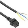 ACT Powercord C19 IEC Lock offenes Ende schwarz 2 m 230 V 16 A