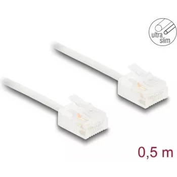 Netzwerkkabel DeLOCK RJ45 Cat.6 UTP 0,5 m Weiß