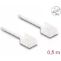 Netzwerkkabel DeLOCK RJ45 Cat.6 UTP 0,5 m Weiß