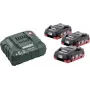 Akku- und Ladegerät-Set Metabo BASIC SET 3 X LIHD 4.0 AH