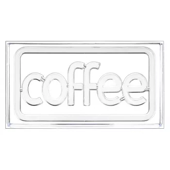 Neon LED-Leuchtschild ActiveJet AJE-NEON COFFEE, mehrfarbig, USB 5V, Aufputzmontage, AS-Kunststoffrahmen