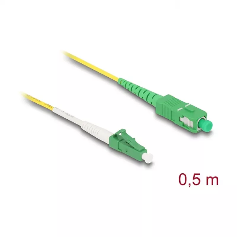 DeLOCK 83234 InfiniBand Glasfaserkabel 0,5m LC SC LC/APC Gelb