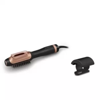 Heißluftbürste ROWENTA CF9840F0 — Warm-Technologie, 220–240 V, Schwarz/Kupfer, Ionenfunktion