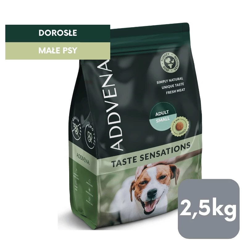 ADDVENA Taste Sensations Adult Small Turkey - Trockenfutter für Hunde - 2,5kg