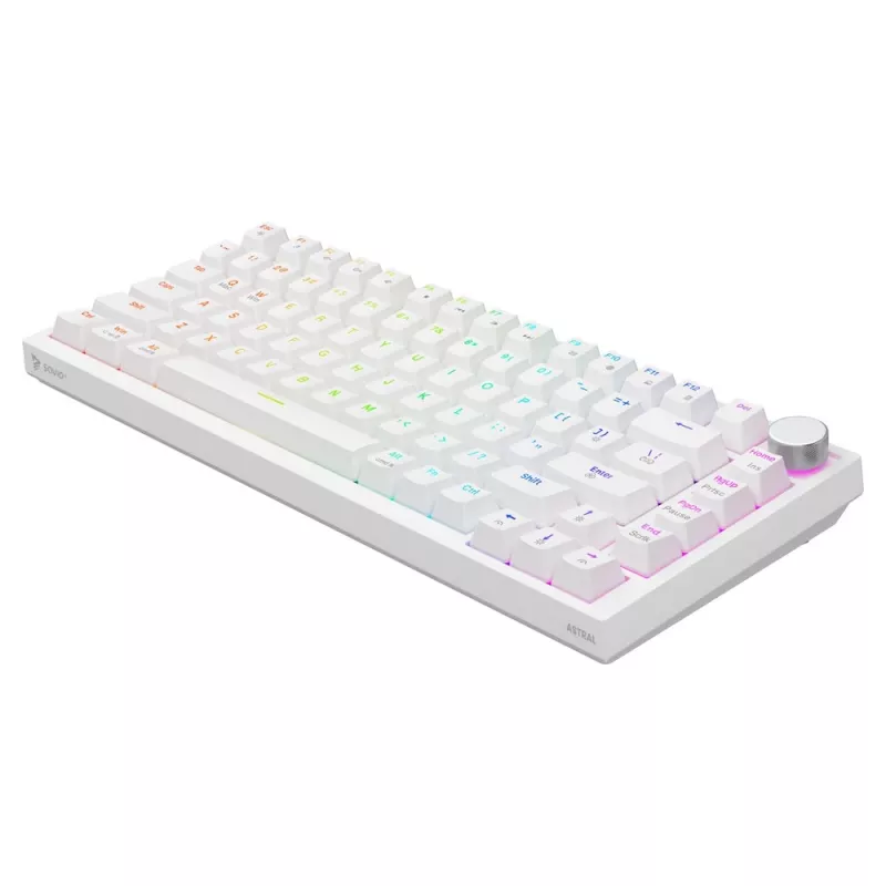 Savio ASTRAL WHITE JADE Tastatur Gaming USB QWERTY US International