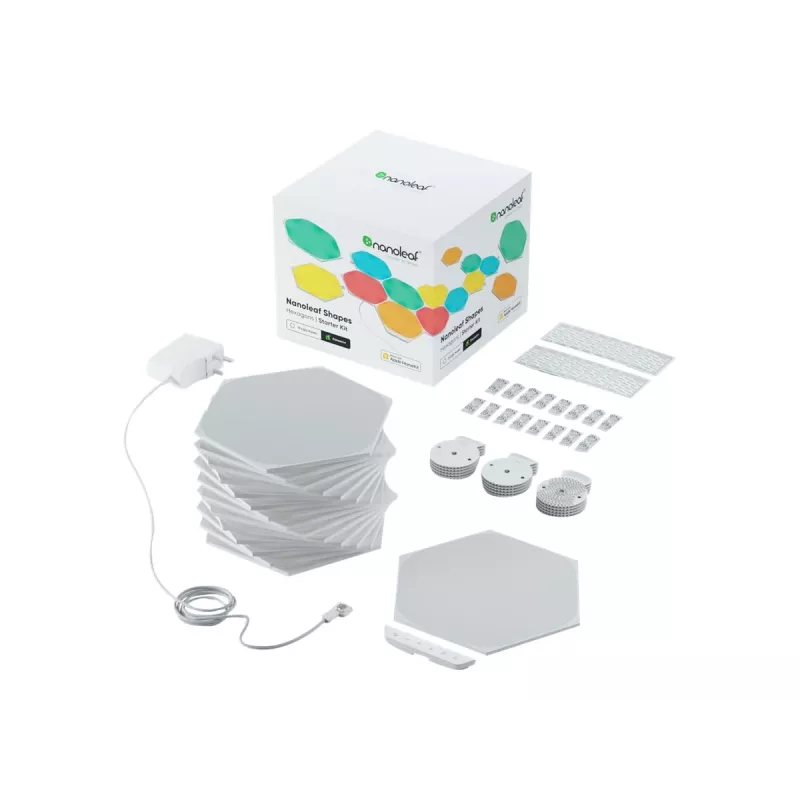 LED-Sechseck-Panelleuchte Nanoleaf NL42-6002HX-15PK, RGB, 15er-Pack, AC-Stromversorgung