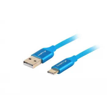 Lanberg CA-USBO-22CU-0010-BL USB-Kabel 1 m USB 2.0 USB-C USB-A Blau