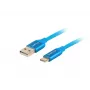 Lanberg CA-USBO-22CU-0010-BL USB-Kabel 1 m USB 2.0 USB-C USB-A Blau