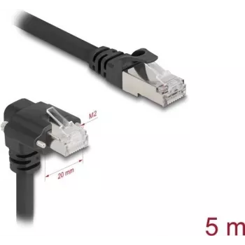 DeLOCK Netzwerkkabel Schwarz 5 m Cat6 SF/UTP RJ-45