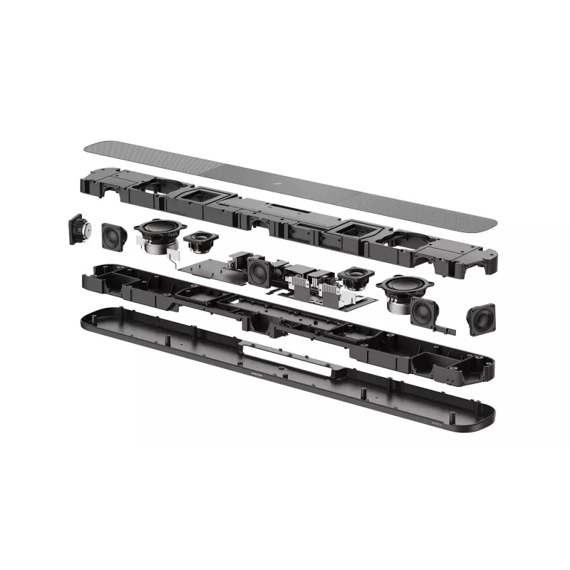Soundbar Sennheiser AMBEO Soundbar Plus SB02 — 500 W, 9 Lautsprecher, 2× HDMI 2.0, HDMI eARC, Wi‑Fi, Bluetooth