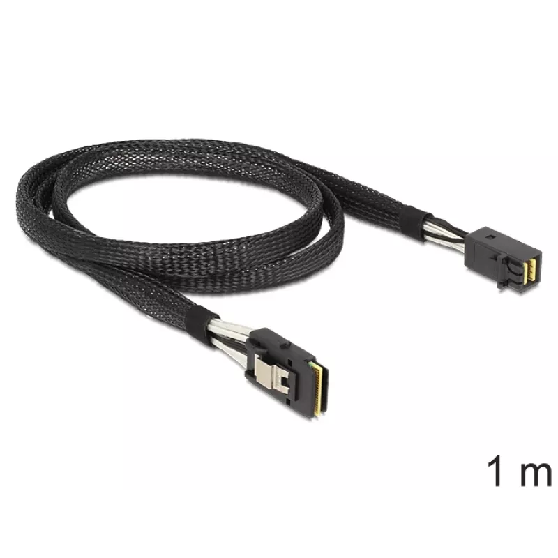 SAS-Kabel DeLOCK 83389 1m Schwarz