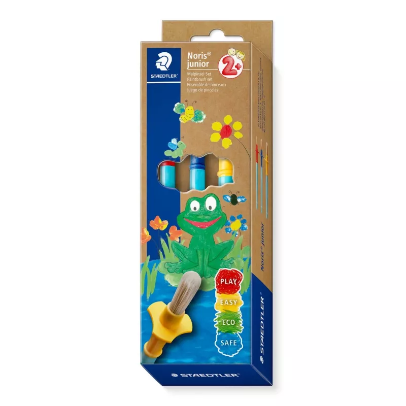 Pinselset Staedtler 98940-SBK3 — runde Synthetikborsten, 3-teilig