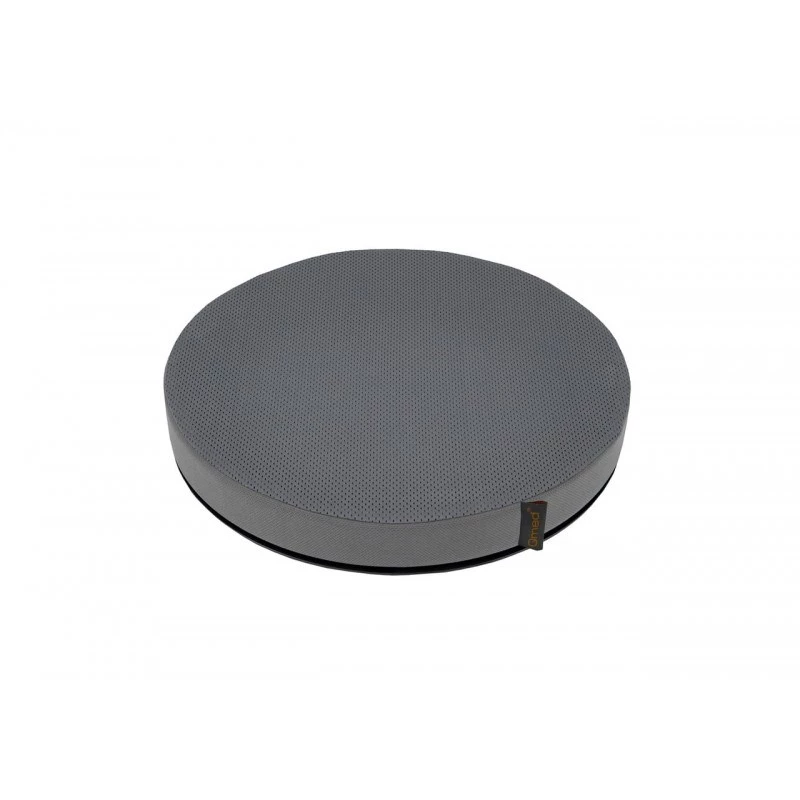 Sitzkissen MDH DRQE3M0BBXXXP — rundes Schaumstoffkissen mit Kühlgel, Ø 390 mm, Höhe 50 mm, grau, max. Belastung 120 kg