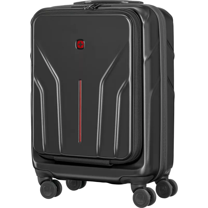 Kompakter Hartschalen-Handgepäck-Trolley Wenger Amplix 653323 — schwarz, kompakt