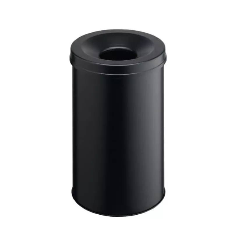 Abfalleimer Rund Stahl Schwarz Durable 330601
