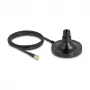 Antennen-Magnetfuß DELOCK ULA100 – 1 x N-Buchse auf 1 x SMA-Stecker, 1,5 m Kabel, Outdoor, Schwarz
